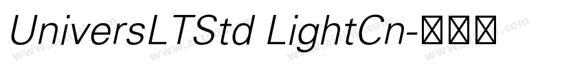 UniversLTStd LightCn字体转换